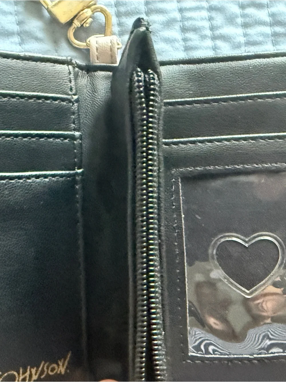 Betsey Johnson lavender  Bi-Fold Wallet with Zip Pocket